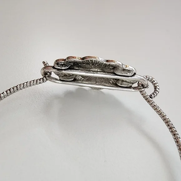 NWT Western Southwestern Tribal Antique Metal Hook Bracelet Boho Western - Picture 4 of 7